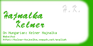 hajnalka kelner business card